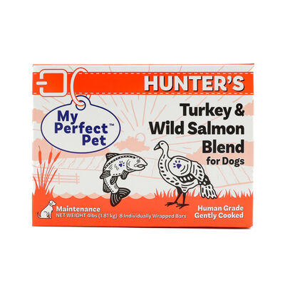 FROZEN My Perfect Pet Hunter's Turkey & Salmon Gently Cooked Dog Food (8-pack), 4-lb