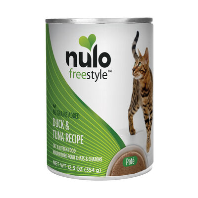 Nulo FreeStyle Cat Grain-Free Duck & Tuna Can, 12.5-oz