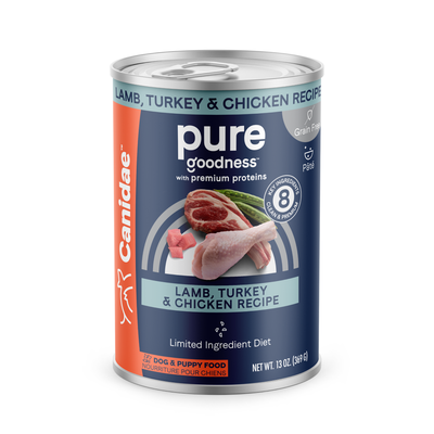 Canidae Lamb, Turkey & Chicken Recipe Dog Can, 13-oz