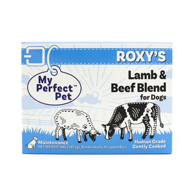 FROZEN My Perfect Pet Roxy's Lamb & Beef Gently Cooked Dog Food (8-pack), 4-lb