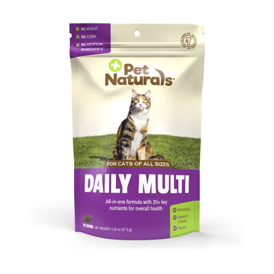 Pet Naturals Daily Multi Chews For Cats, 30-Count