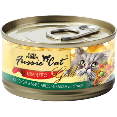 Fussie Cat Super Premium Chicken & Vegetables Formula In Gravy 2.82-oz