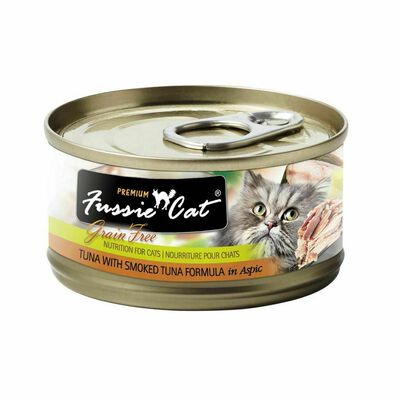 Fussie Cat Premium Tuna With Smoked Tuna Formula In Aspic 2.82-oz