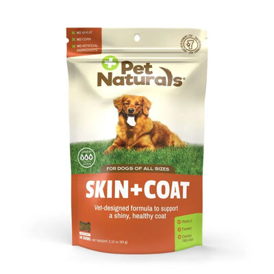 Pet Naturals Skin+Coat Chews For Dogs, 30-Count