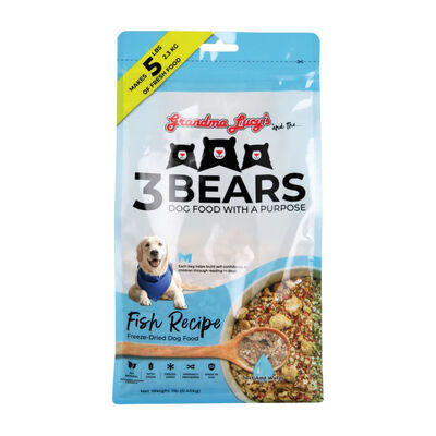 Grandma Lucy's 3 Bears Fish Freeze-Dried Dog Food, 1-lb