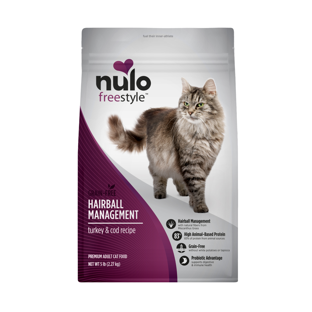 Nulo FreeStyle Adult Cat Hairball Management Turkey & Cod Bag, 5-lb image number null