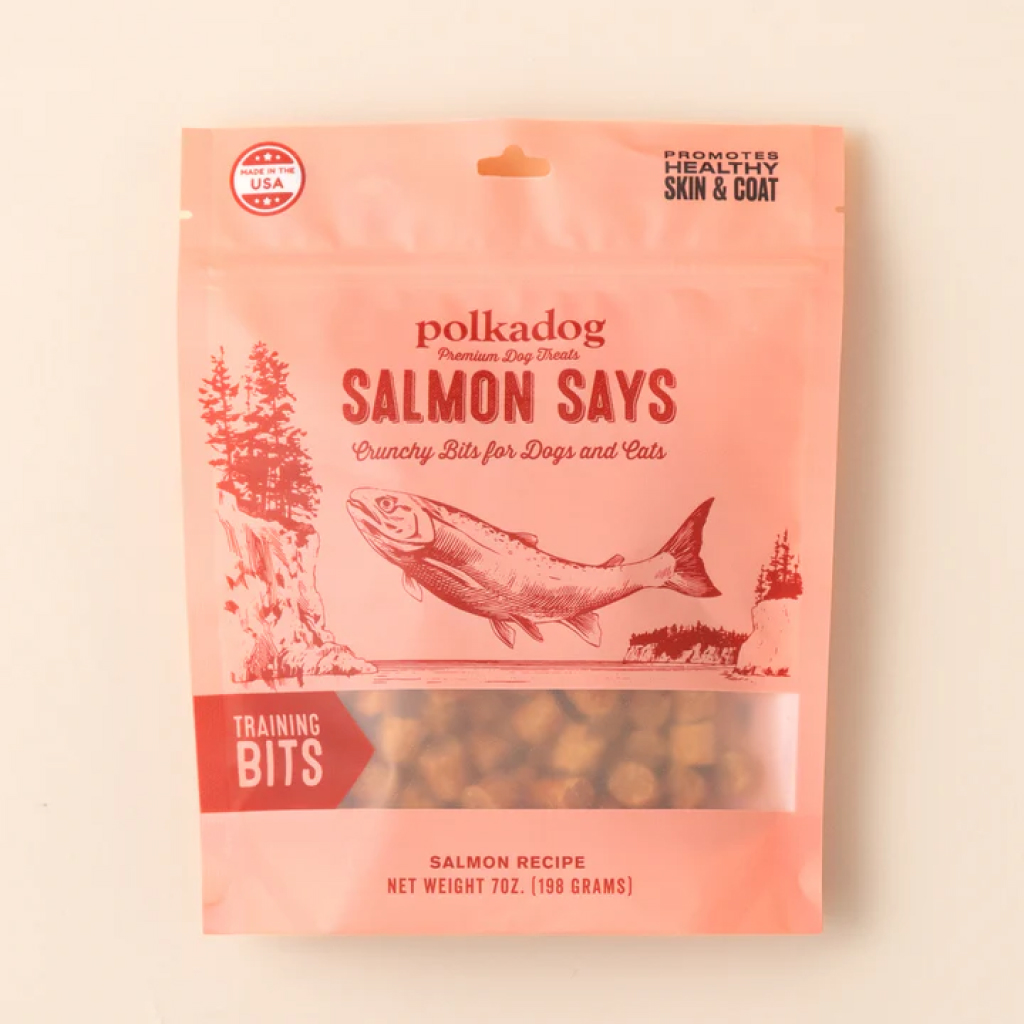 Polkadog Pouch: Salmon Says Training Bits, 7-oz image number null