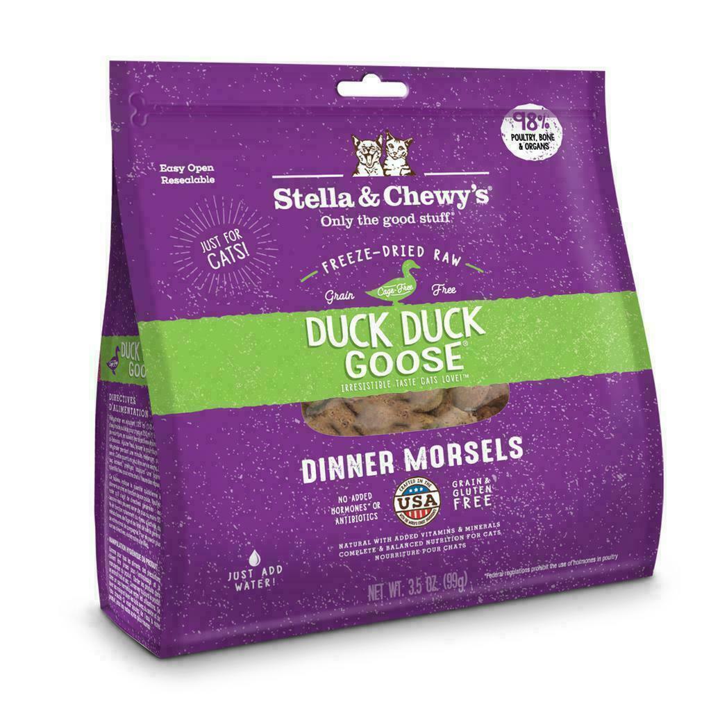 Stella & Chewy's Cat Freeze-Dried Raw, Duck Duck Goose Dinner Morsels, 3.5-oz image number null