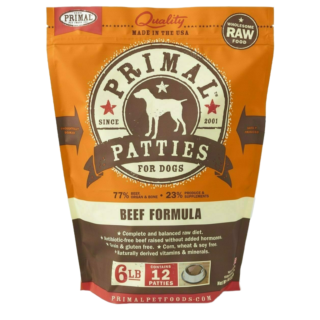 Frozen 6-lb Canine Beef Formula Patties 6-lb image number null