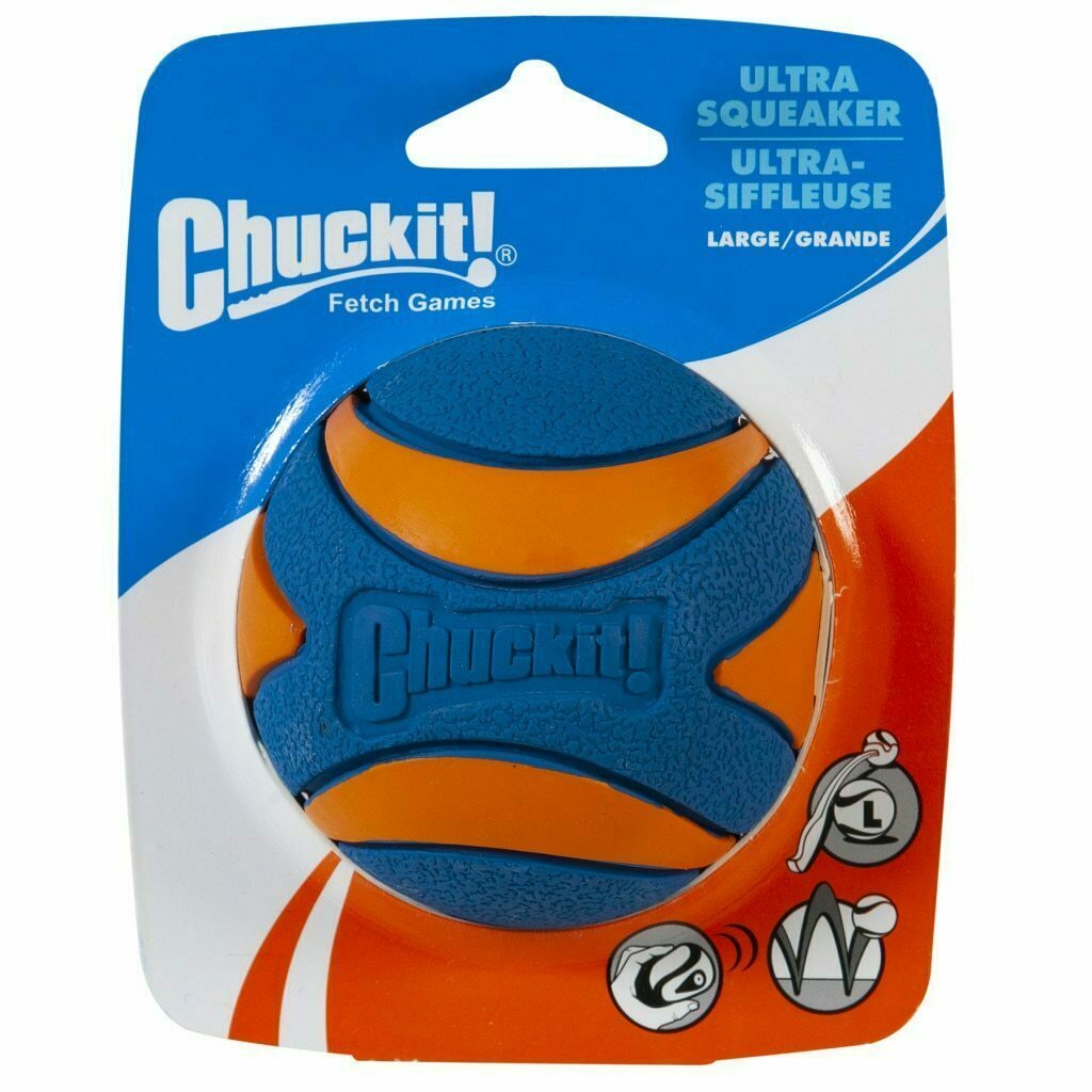 Chuckit! Large Ultra Squeaker Ball Dog Toy, 1-count image number null