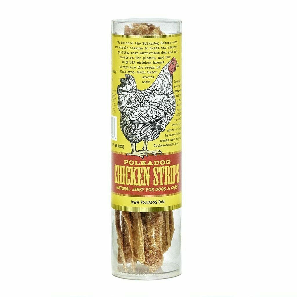 Polkadog Tube: Chicken Strip Jerky - 4-oz image number null