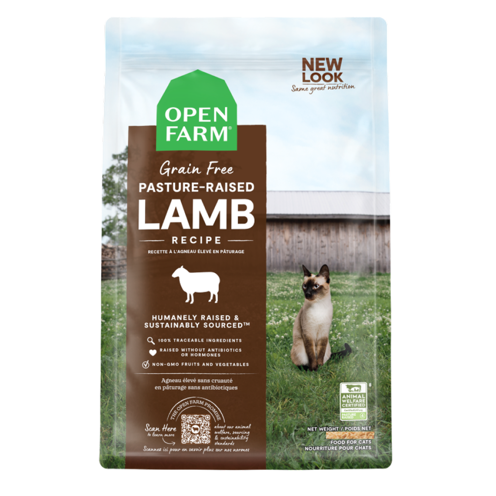 Open Farm Pasture-Raised Lamb Grain Free Dry Food for Cats, 4-lb image number null