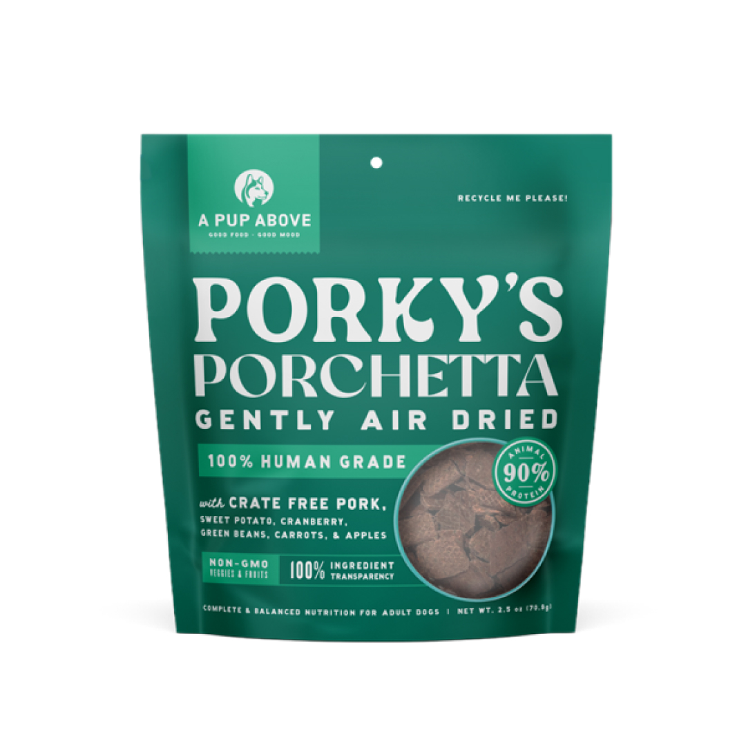 A Pup Above Porky's Porchetta Adult Gently Air Dried Dog Food, 2.5-oz image number null