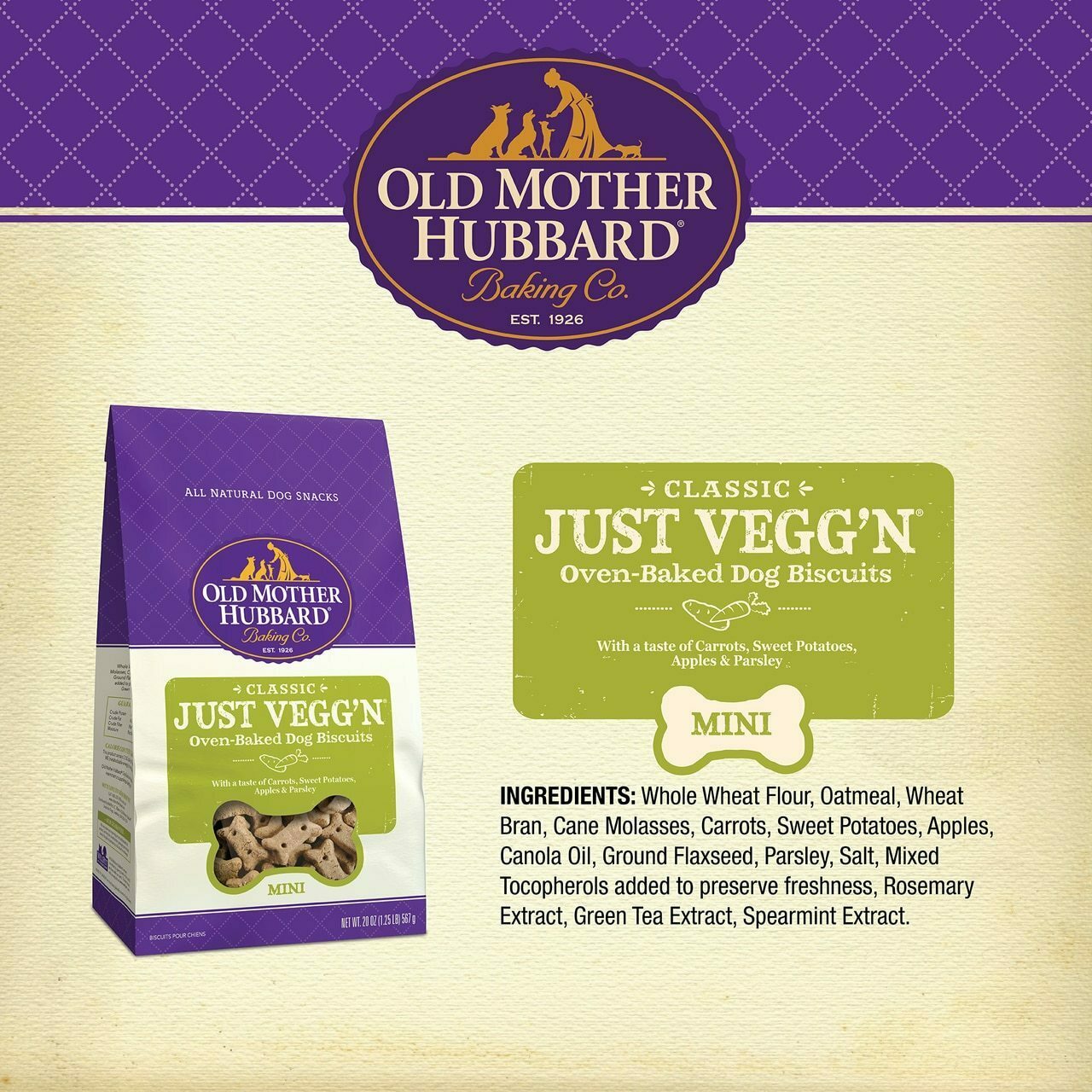 Old Mother Hubbard Mini Just Vegg'N', 20-oz image number null