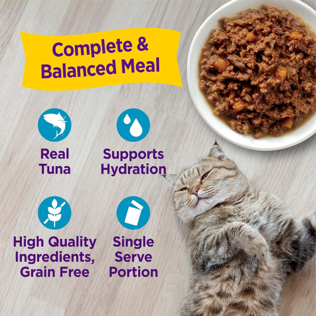 Wellness Appetizing Entrées Flaked Tuna Recipe in Sauce Wet Cat Food Pouch, 1.4-oz image number null