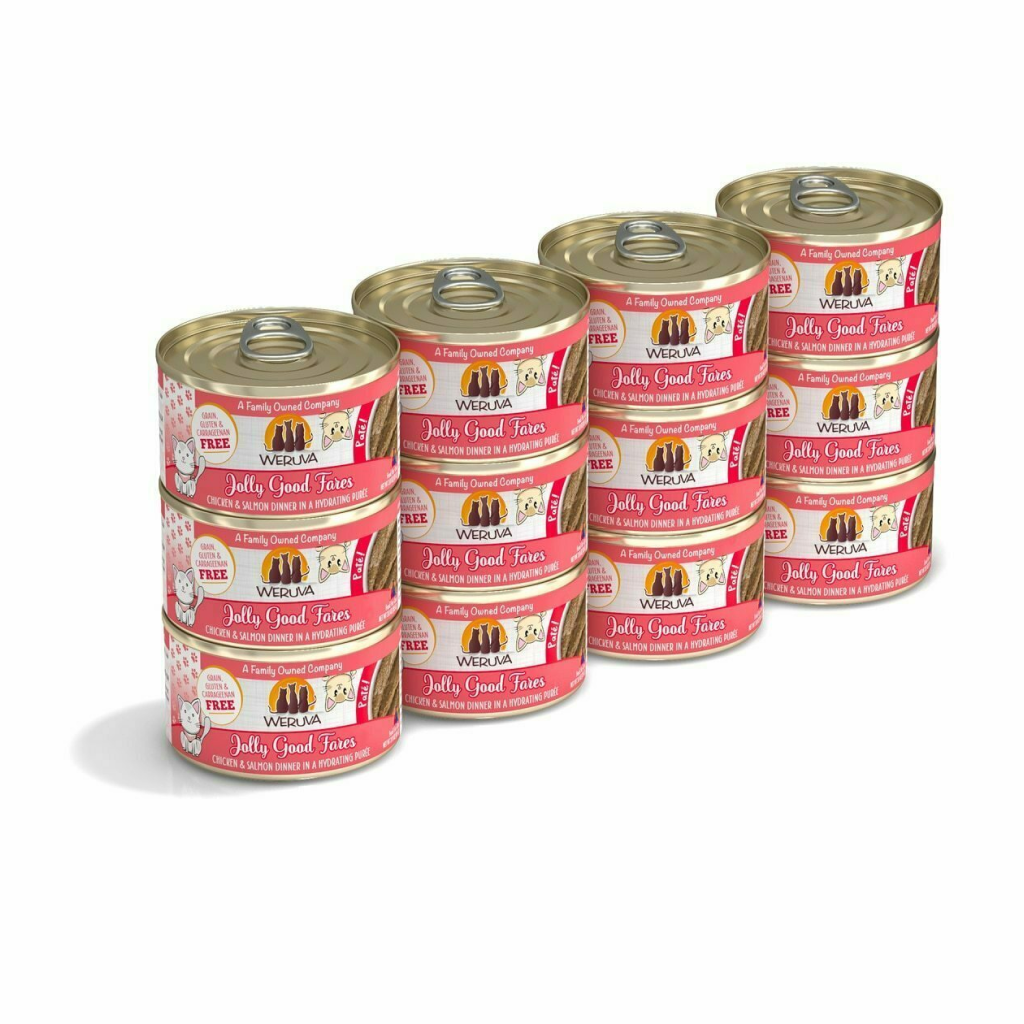 Weruva Classic Cat Pate, Jolly Good Fares With Chicken & Salmon image number null