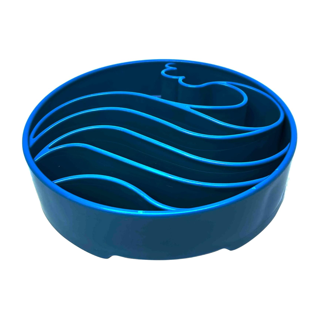 Soda Pup Wave Enrichment Deep Slow Feeder Bowl, Blue image number null