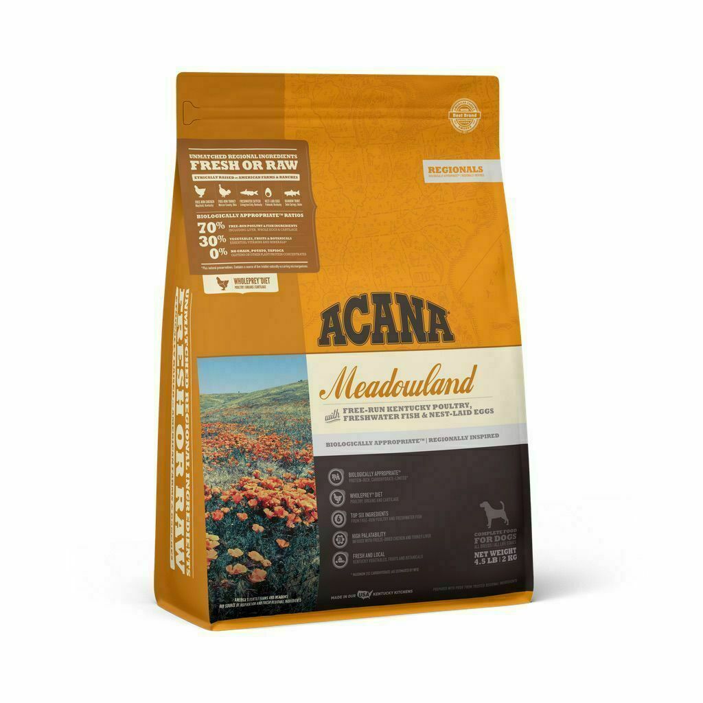 Acana meadowland best sale dog food