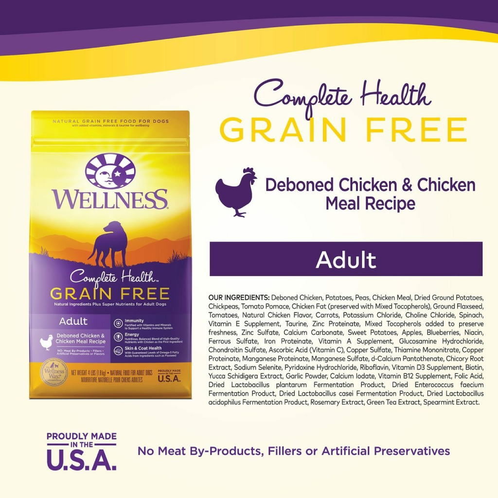 Wellness complete outlet health grain free