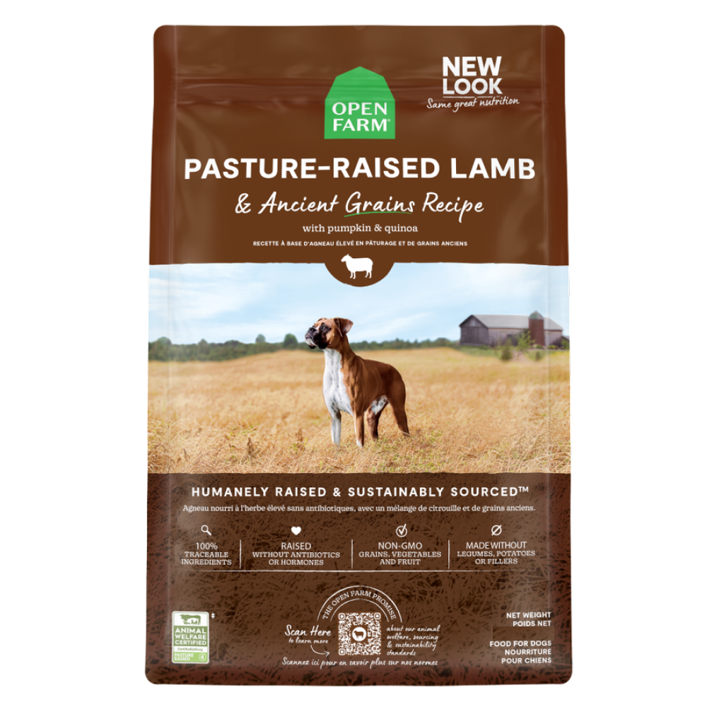 Open Farm Pasture-Raised Lamb and Ancient Grains Dog Food, 22-lb image number null