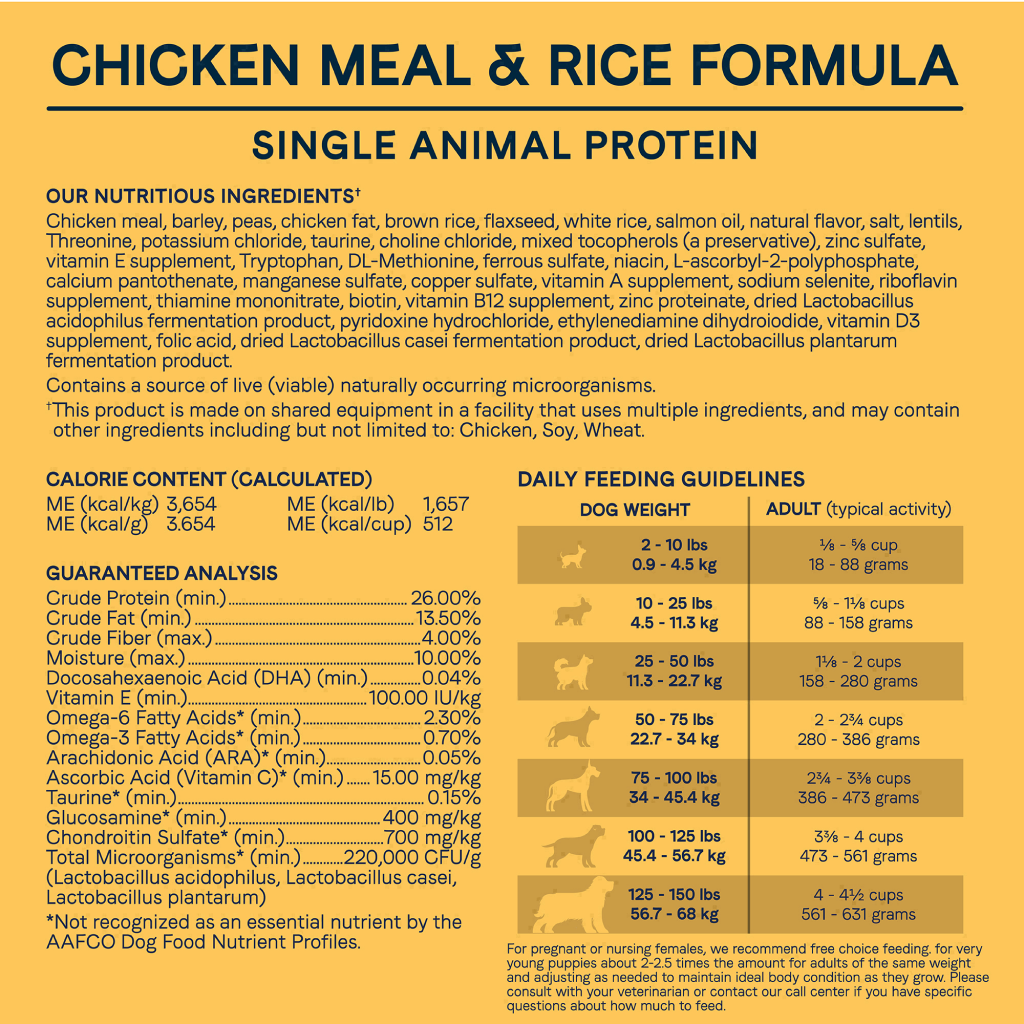 Chicken Meal & Rice Formula image number null