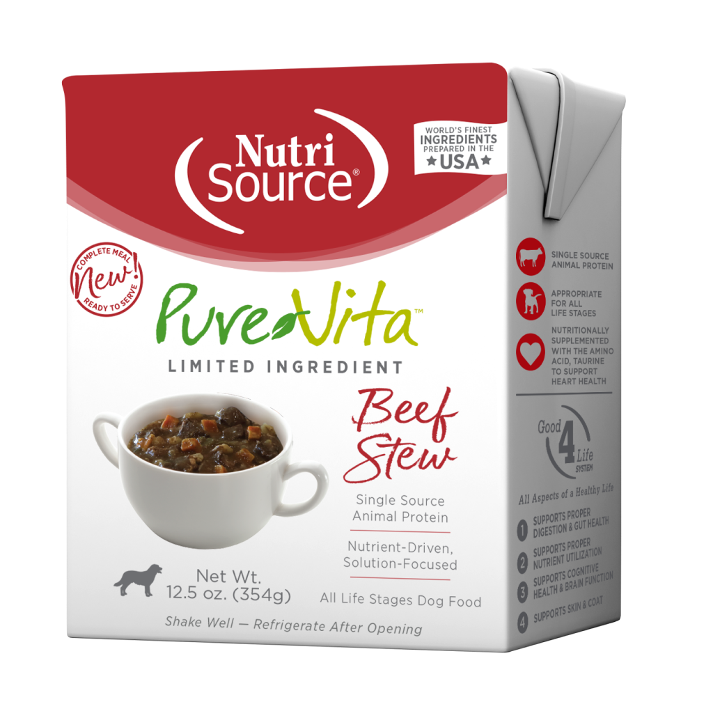 NutriSource PureVita Wet Dog Food - Beef Stew image number null