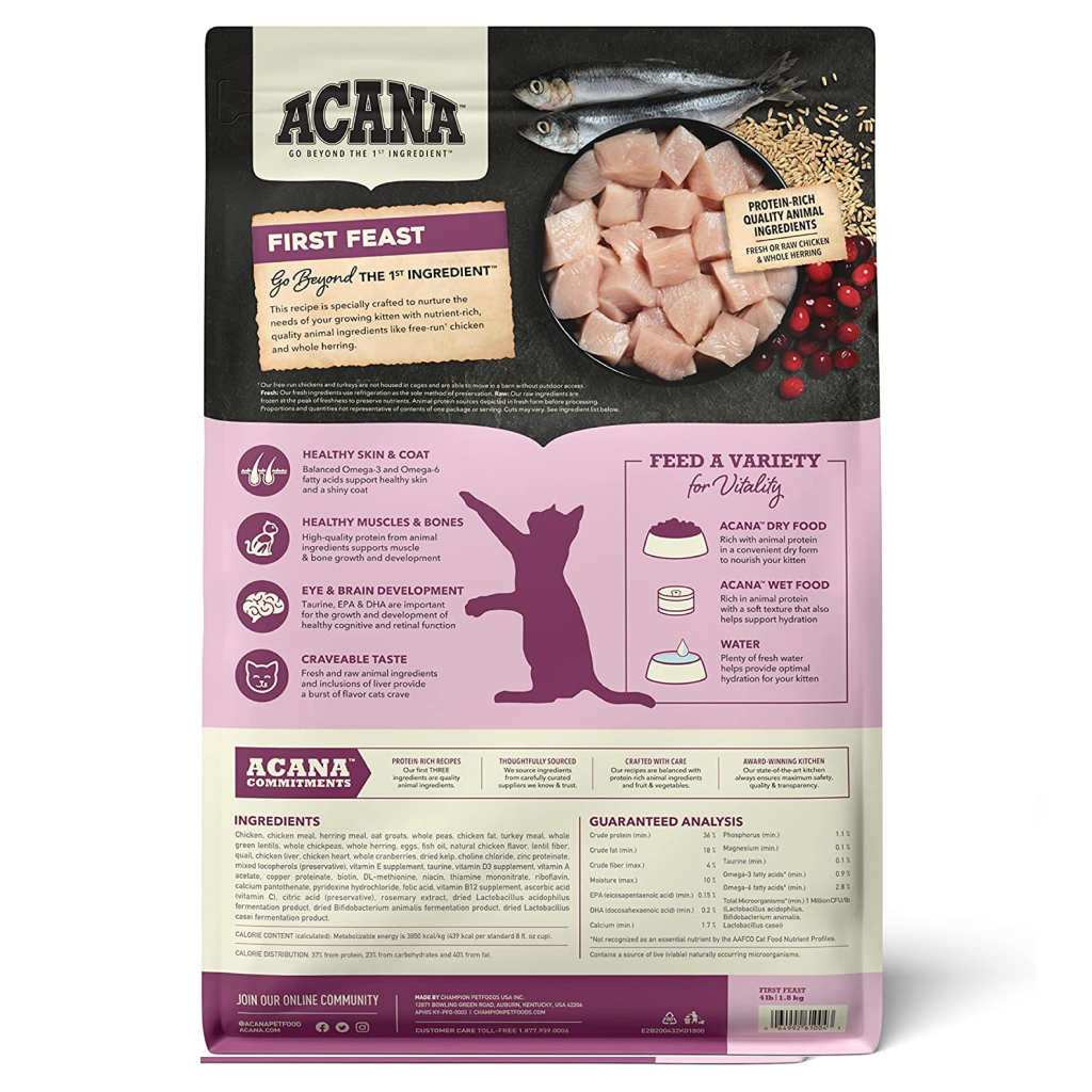 ACANA First Feast Kitten, 4-LB image number null