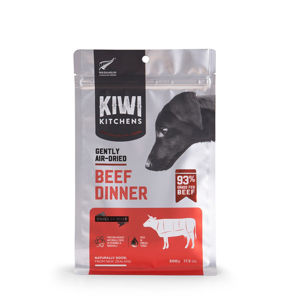 Kiwi Kitchens Gently Air-Dried Beef Dinner Dog Food, 17.5-oz image number null