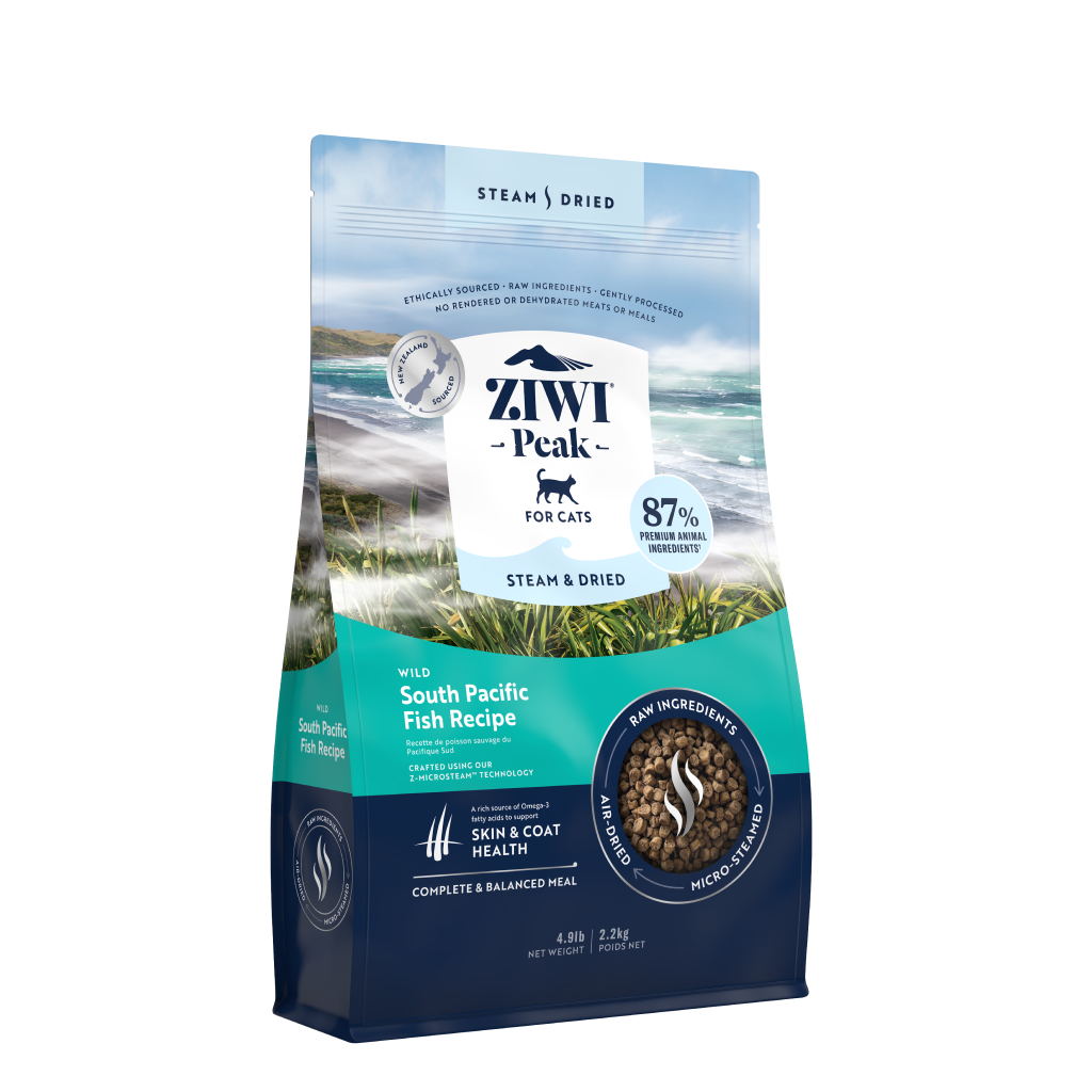 Ziwi Peak Steam & Dried South Pacific Fish Recipe Cat Food, 4.9-lb image number null