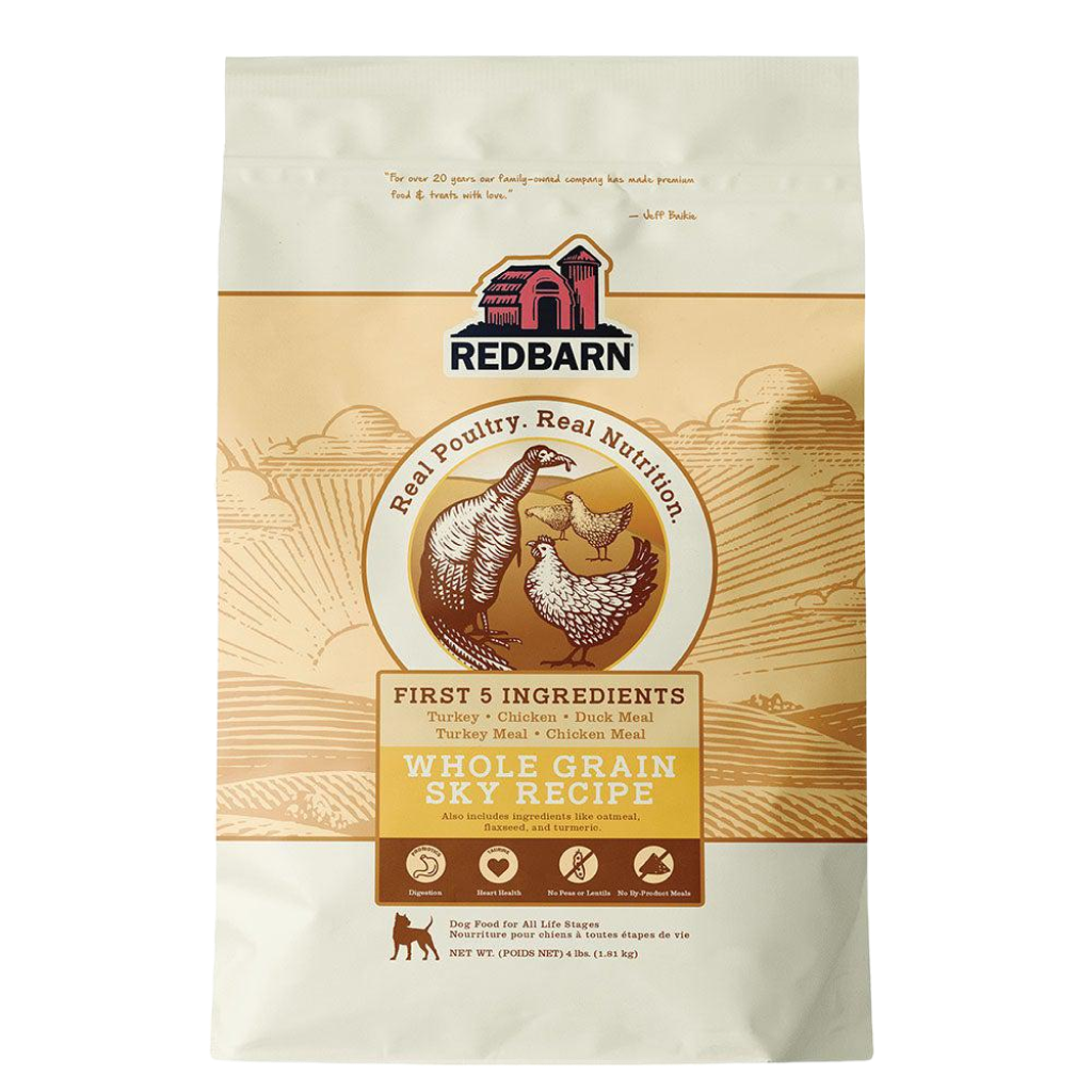 Redbarn Whole Grain Sky Recipe Dog Food 4-lb Bag image number null