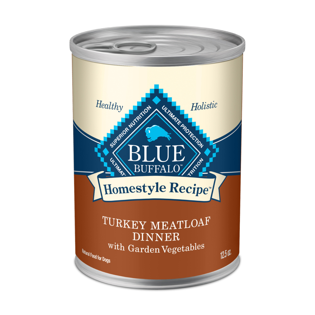 Blue Buffalo Homestyle Recipe Turkey Dinner With Garden Vegetables Adult Wet Canned Dog Food, 12.5-oz image number null