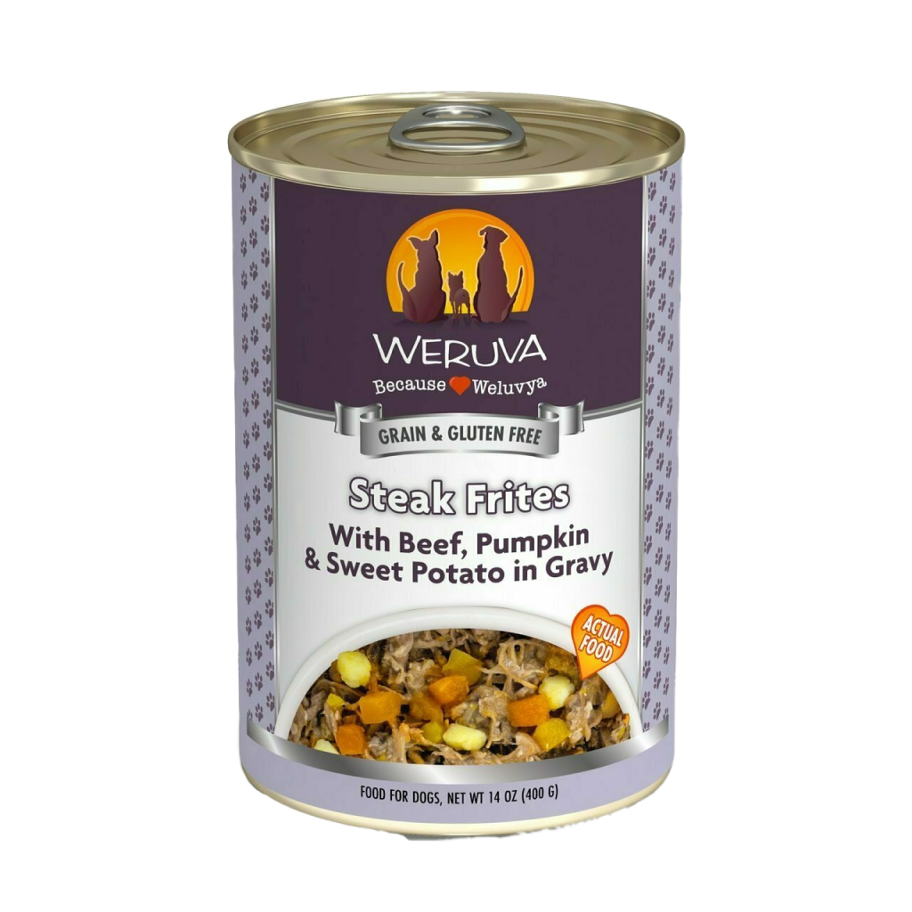 Weruva Classic Steak Frites with Beef, Pumpkin & Sweet Potato in Gravy Dog Food image number null