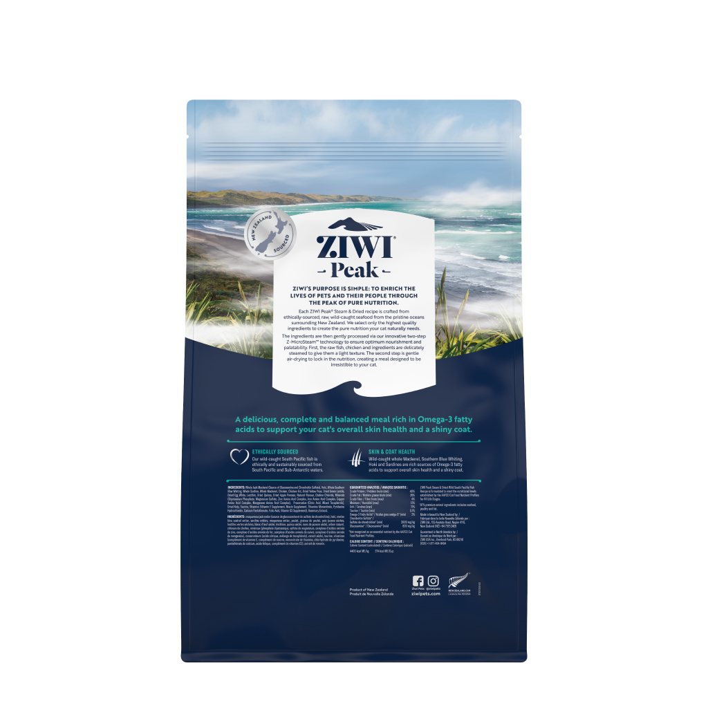 Ziwi Peak Steam & Dried Chicken with Whole Mackerel Recipe Cat Food, 4.9-lb image number null