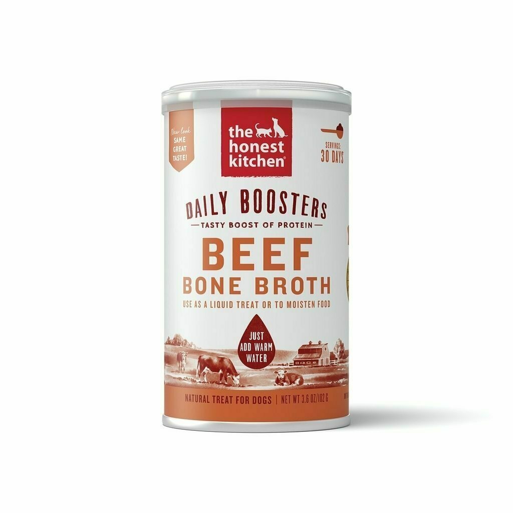 The Honest Kitchen Daily Boosts: Instant Beef Bone Broth with Turmeric, 3.6-oz image number null