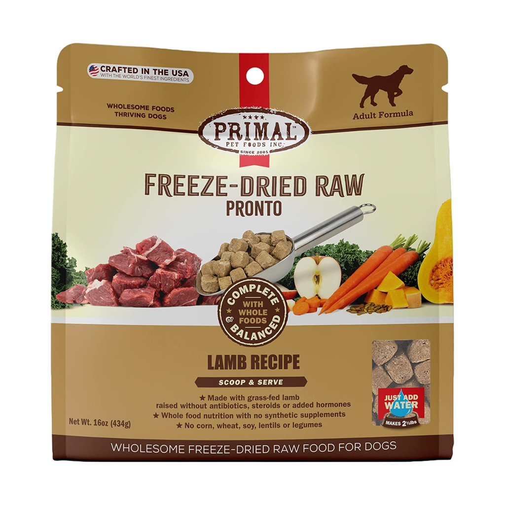 Buy Primal Canine Freeze Dried Raw Pronto Lamb Recipe 16 oz for