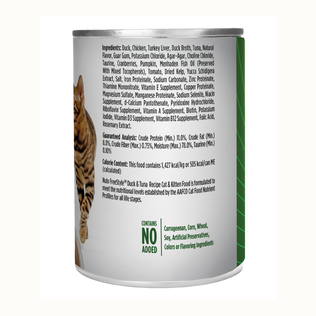 Nulo FreeStyle Cat Grain-Free Duck & Tuna Can, 12.5-oz image number null