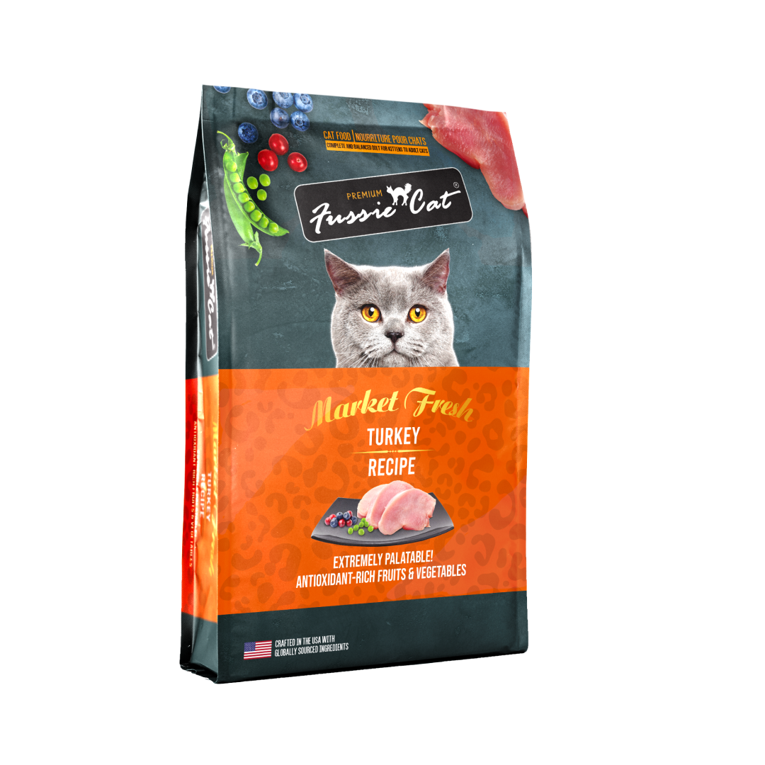 Fussie Cat Market Fresh Turkey Recipe Dry Cat Food, 3.5-lb image number null