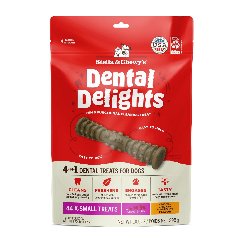 Stella & Chewy's Dental Delights Extra-Small Dog Dental Treats, 10.5-oz image number null