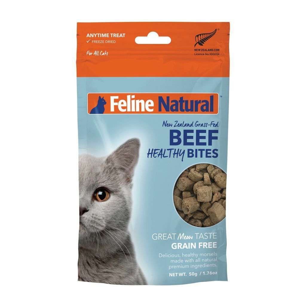 Feline Natural Beef Healthy Bites Freeze Dried Cat Treat image number null