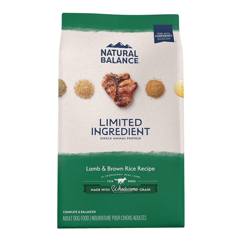 Natural Balance Limited Ingredient Lamb & Brown Rice Recipe Dry Dog Food, 4-lb image number null