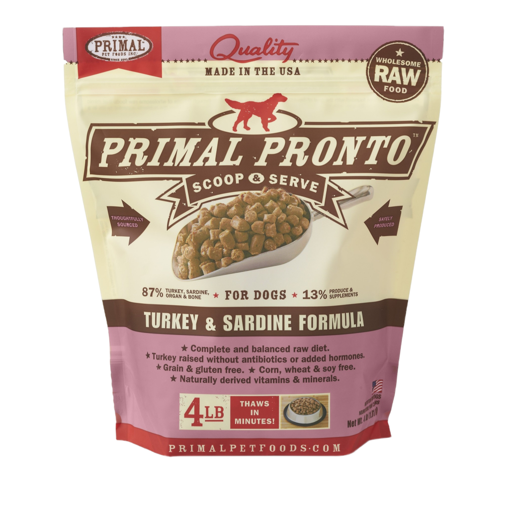 Frozen Canine Turkey & Sardine Pronto Formula 4-lb image number null