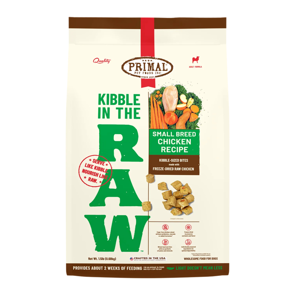 Primal Canine Small Breed Recipe Kibble in the Raw, 1.5-lb image number null