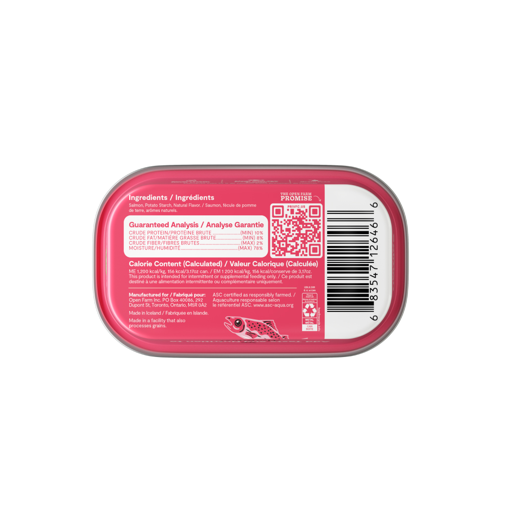 Open Farm Salmon Topper for Cats, 3.17-oz image number null