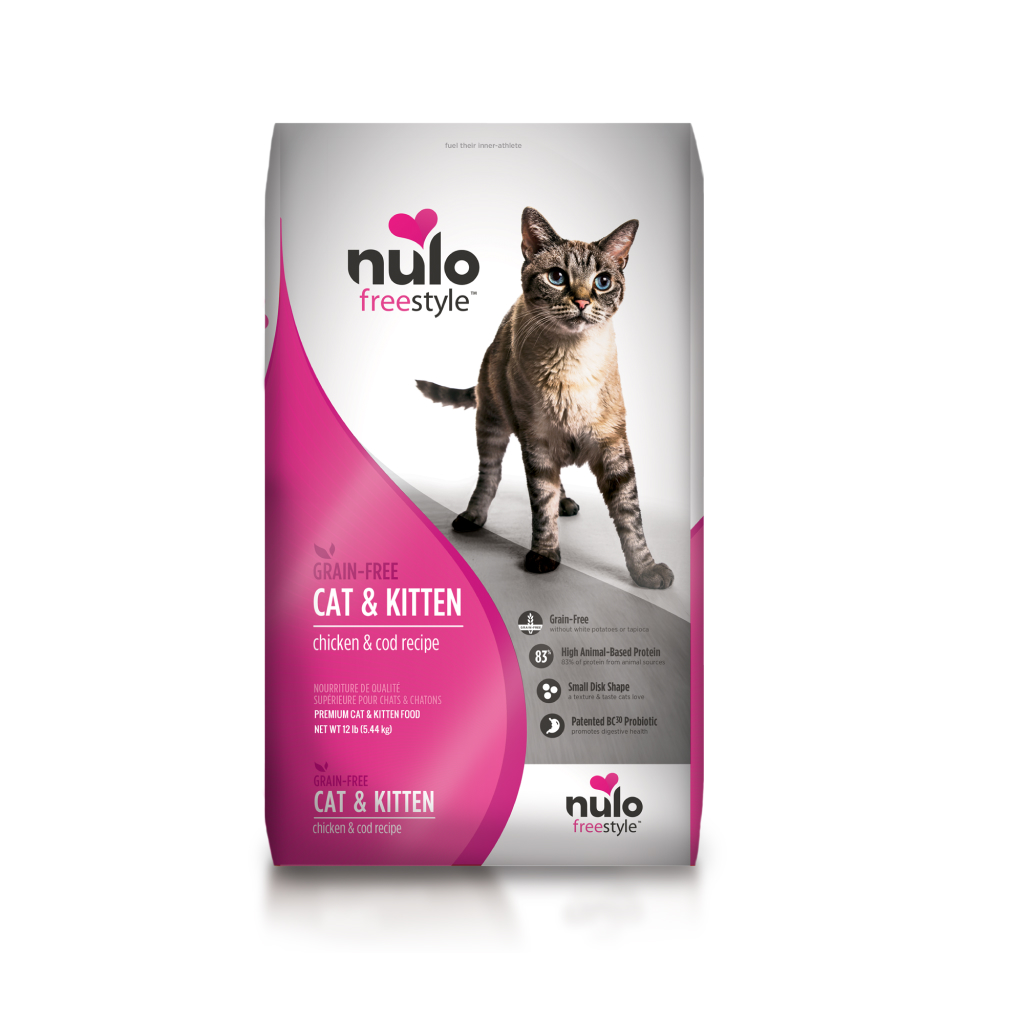 Nulo FreeStyle Cat & Kitten Grain-Free Chicken & Cod Bag, 12-lb image number null