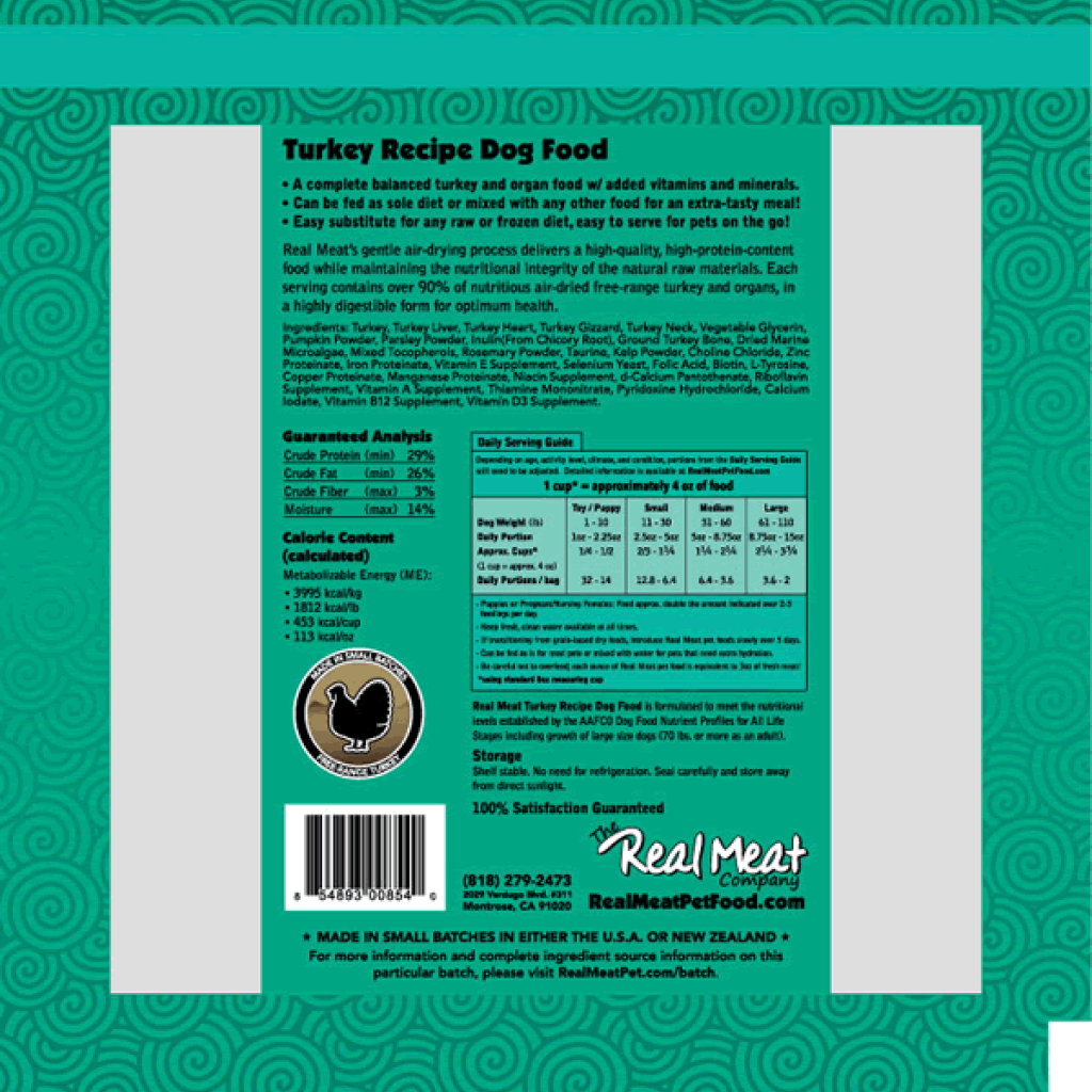 Air-Dried Turkey Dog Food image number null