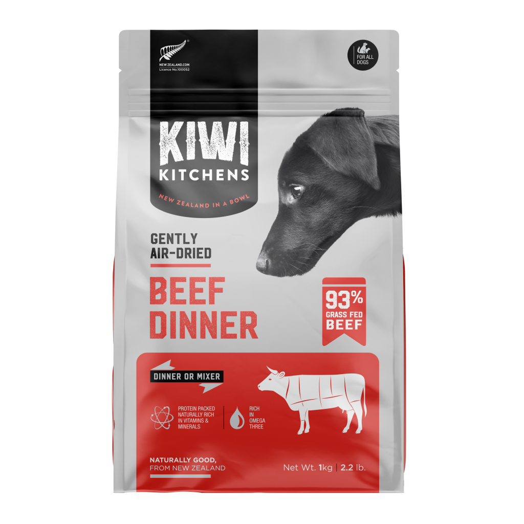 Kiwi Kitchens Gently Air-Dried Beef Dinner Dog Food, 2.2-lb image number null