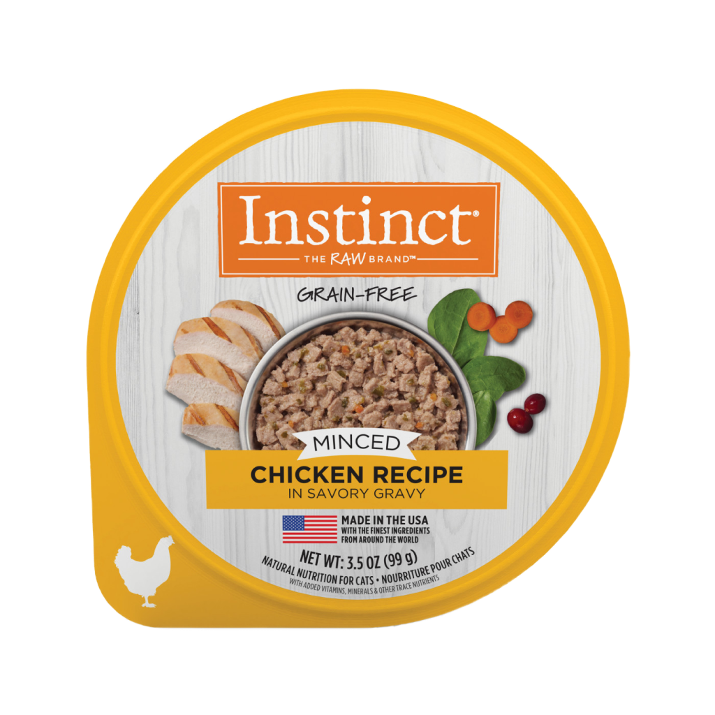 Instinct Grain-Free Minced Recipe With Real Chicken Wet Cat Food Cups image number null