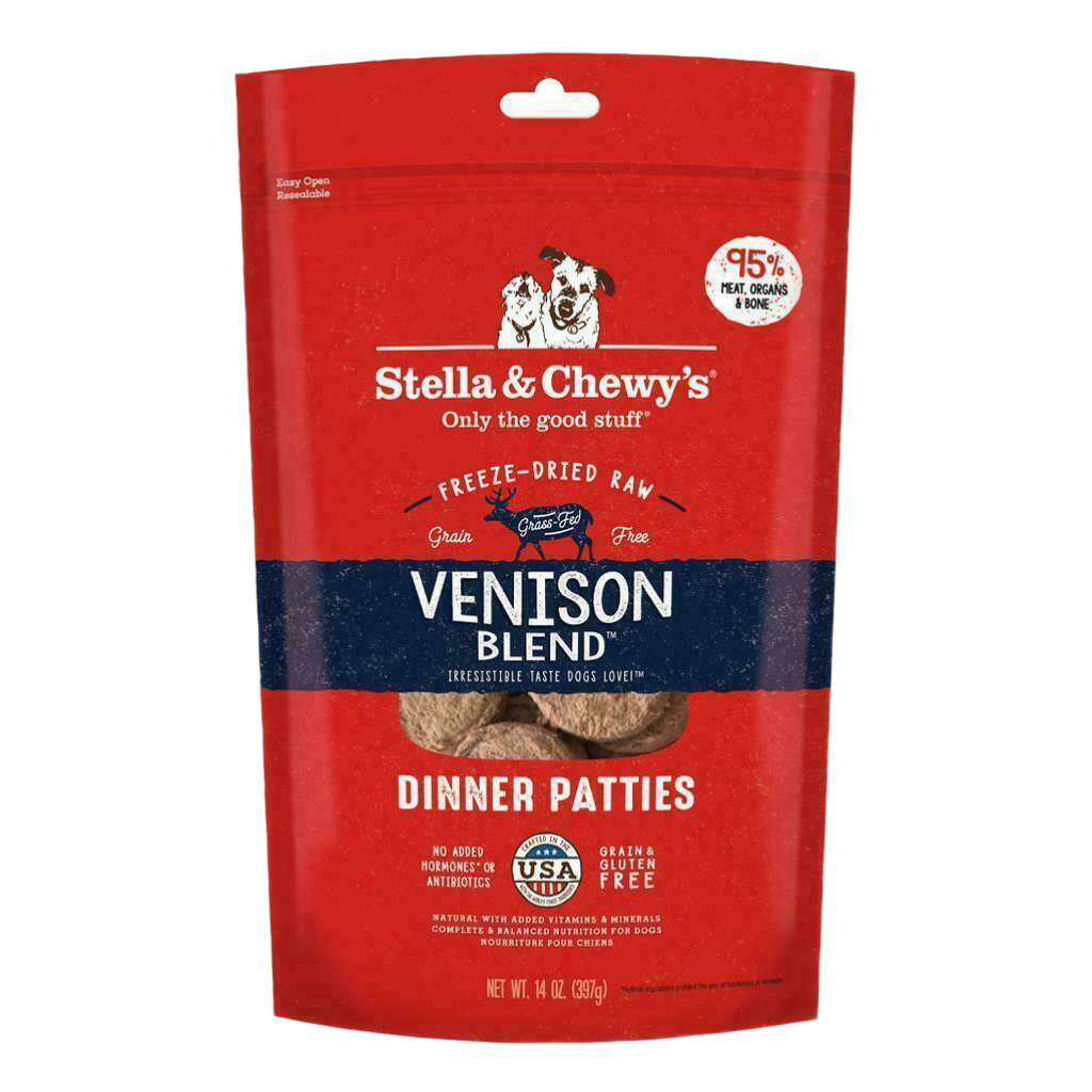 Stella & Chewy's Dog Freeze-Dried Raw, Venison Blend Dinner Patties, 14-oz image number null