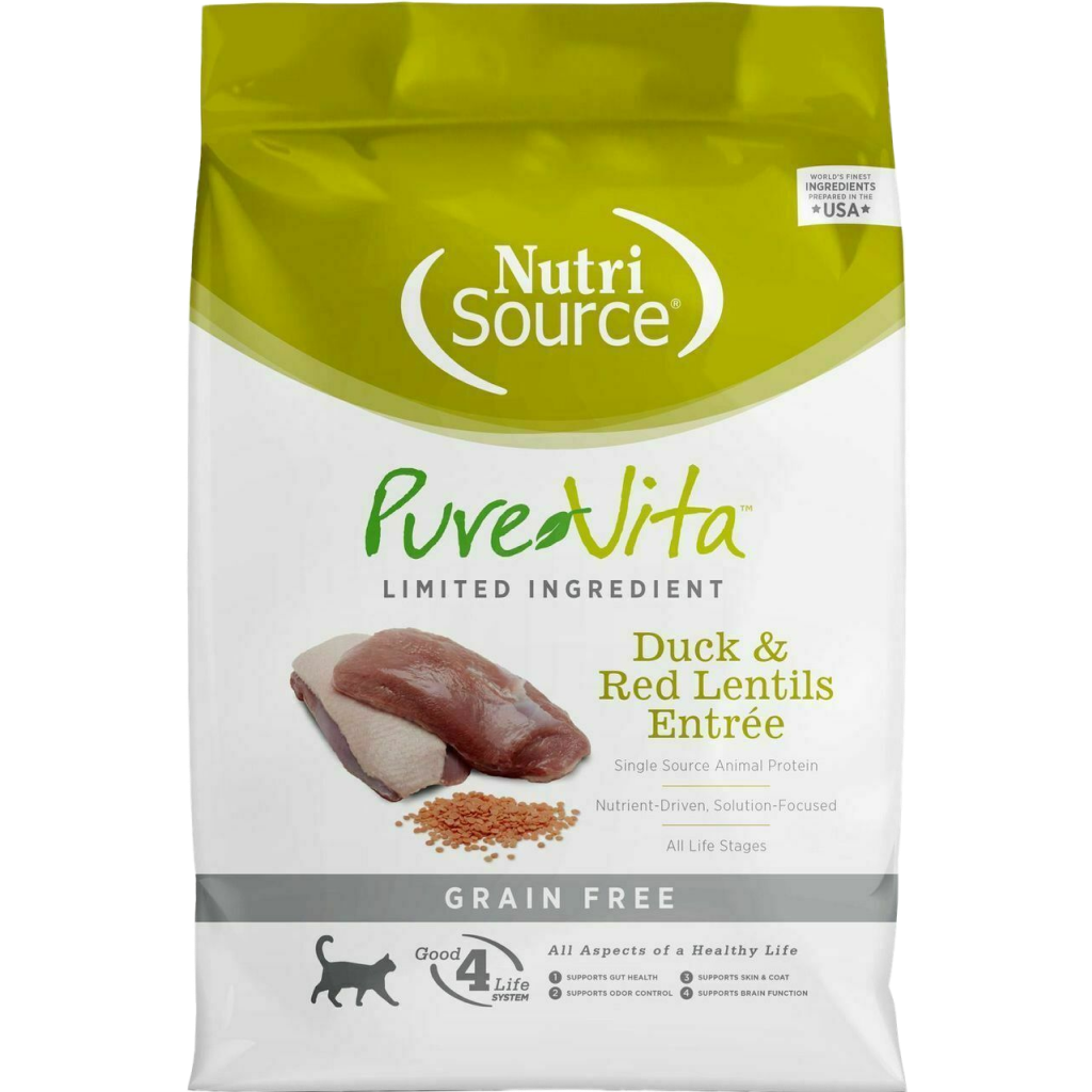 PureVita Grain Free Duck & Lentil Cat, 6.6-lb image number null