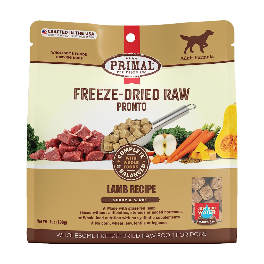 Primal Canine Freeze-Dried Raw Pronto Lamb Recipe, 7-oz image number null